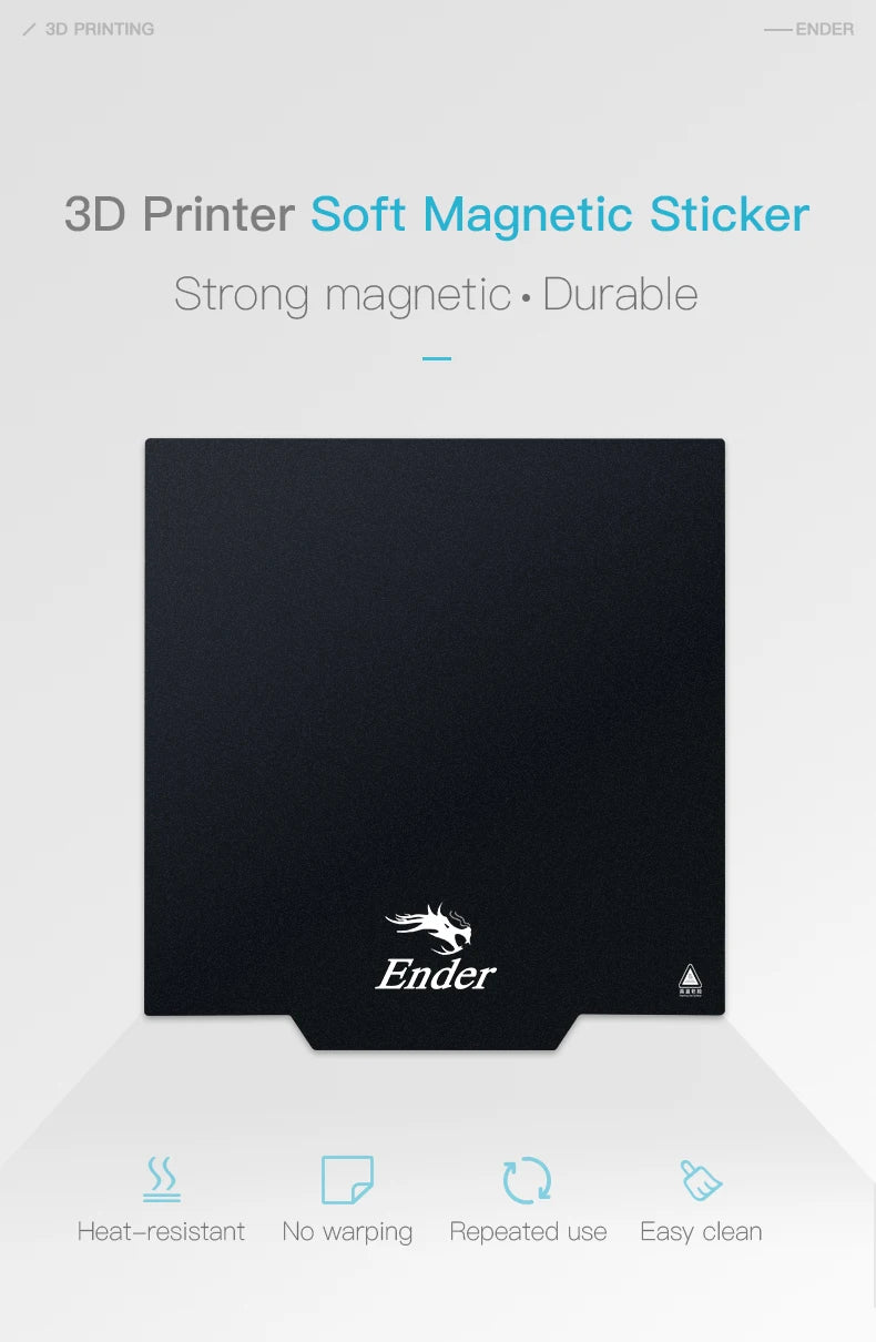 Creality Official Ender 3 Bed Ultra-Flexible Removable Magnetic Removable Build Surface Hotbed Cover Print Platform Kit