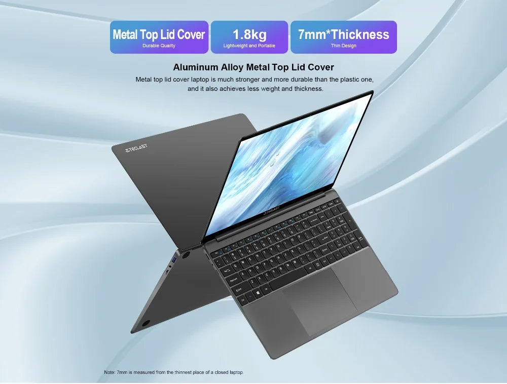 Teclast F15S laptop, 15,6 inch, 6GB/8GB RAM, 128GB ROM, Celeron J3455/N4020/N3350, Windows 10 OS, 1920x1080 IPS, UHD 500 GPU, Du