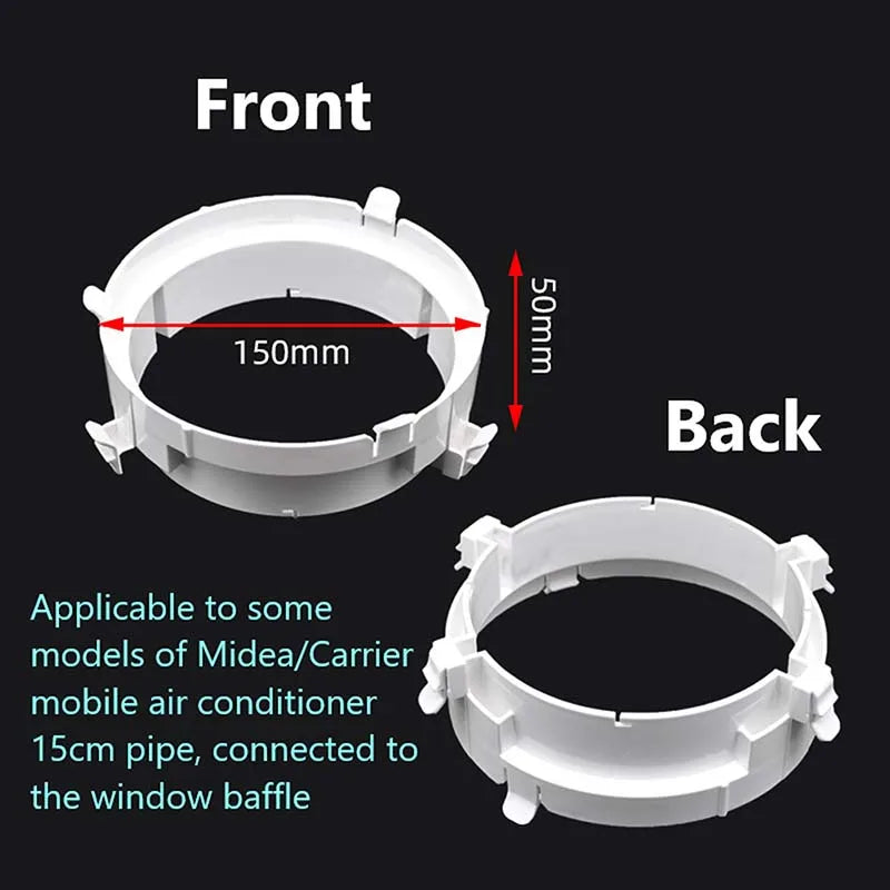 150mm Portable Replacement Air Conditioning Body Exhaust Duct Interface Pipe Connector Air Conditioner Accessoy Window Adaptor