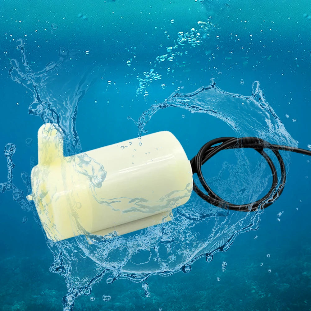 DC 3V 5V Micro Submersible Motor Pump Silent Portable Submersible Water Pump USB for Fish Tank Fountain Aquarium Garden