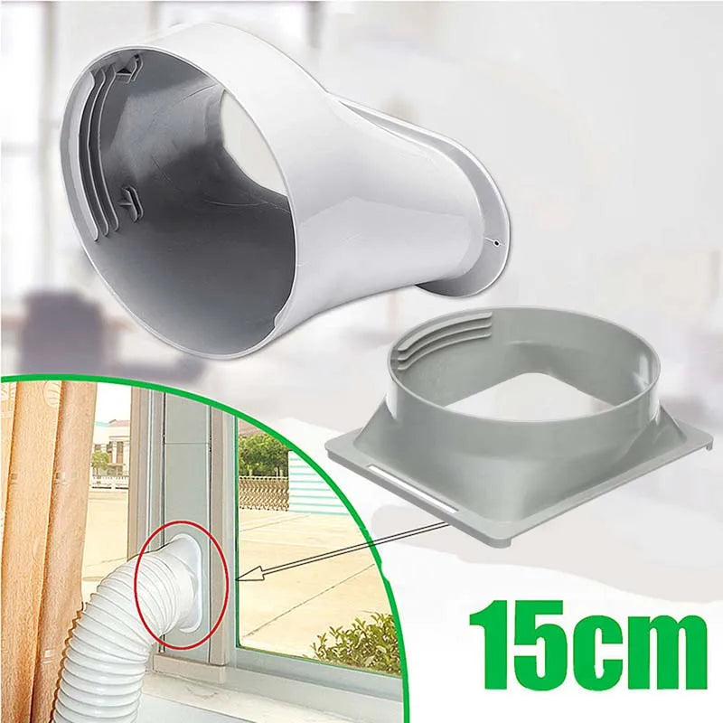 150mm Portable Replacement Air Conditioning Body Exhaust Duct Interface Pipe Connector Air Conditioner Accessoy Window Adaptor