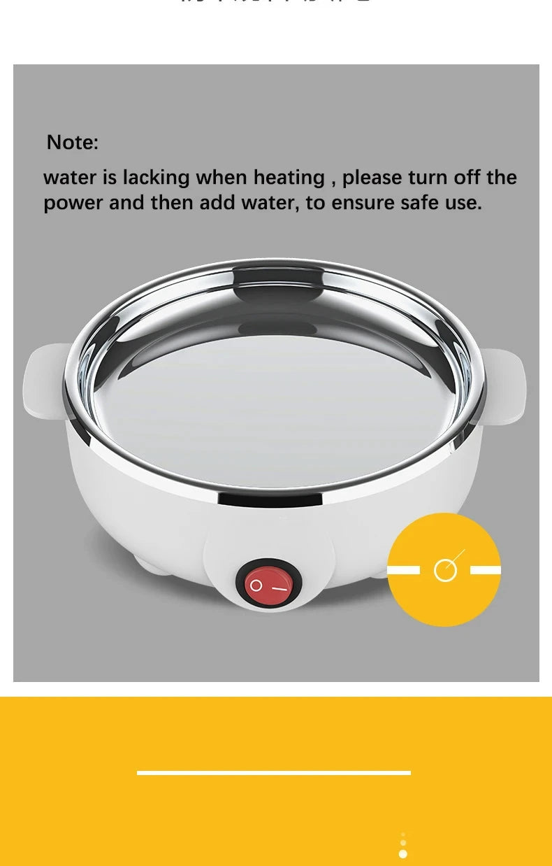 Multifunction Electric Egg Cooker Double Layers Egg Boiler Corn Milk Rapid Breakfast Cooking Egg Steamer Appliances Kitchen - Al