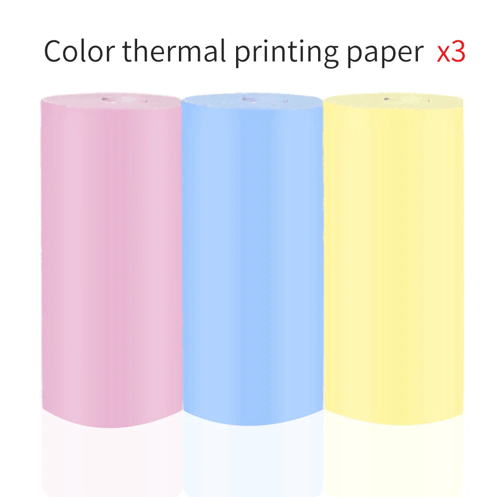 Mini Portable Printer Thermal Paper HD 57*25mm Universal Self-adhesive Roll Paper Label Sticker For Phone Printing Picture Photo