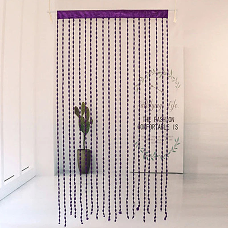 Vintage String Curtain Door Curtain Thread Tassel Curtains Windows Doors Living Room Divider Home Party Wedding Decoration