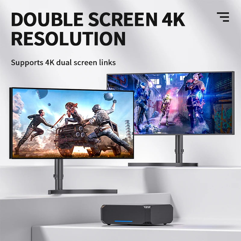 FIREBAT AK2 PLUS MiniPC Intel N150 N100 Dual Band WiFi5 BT4.2 16GB 512GB Desktop Gaming Computer Mini PC Gamer