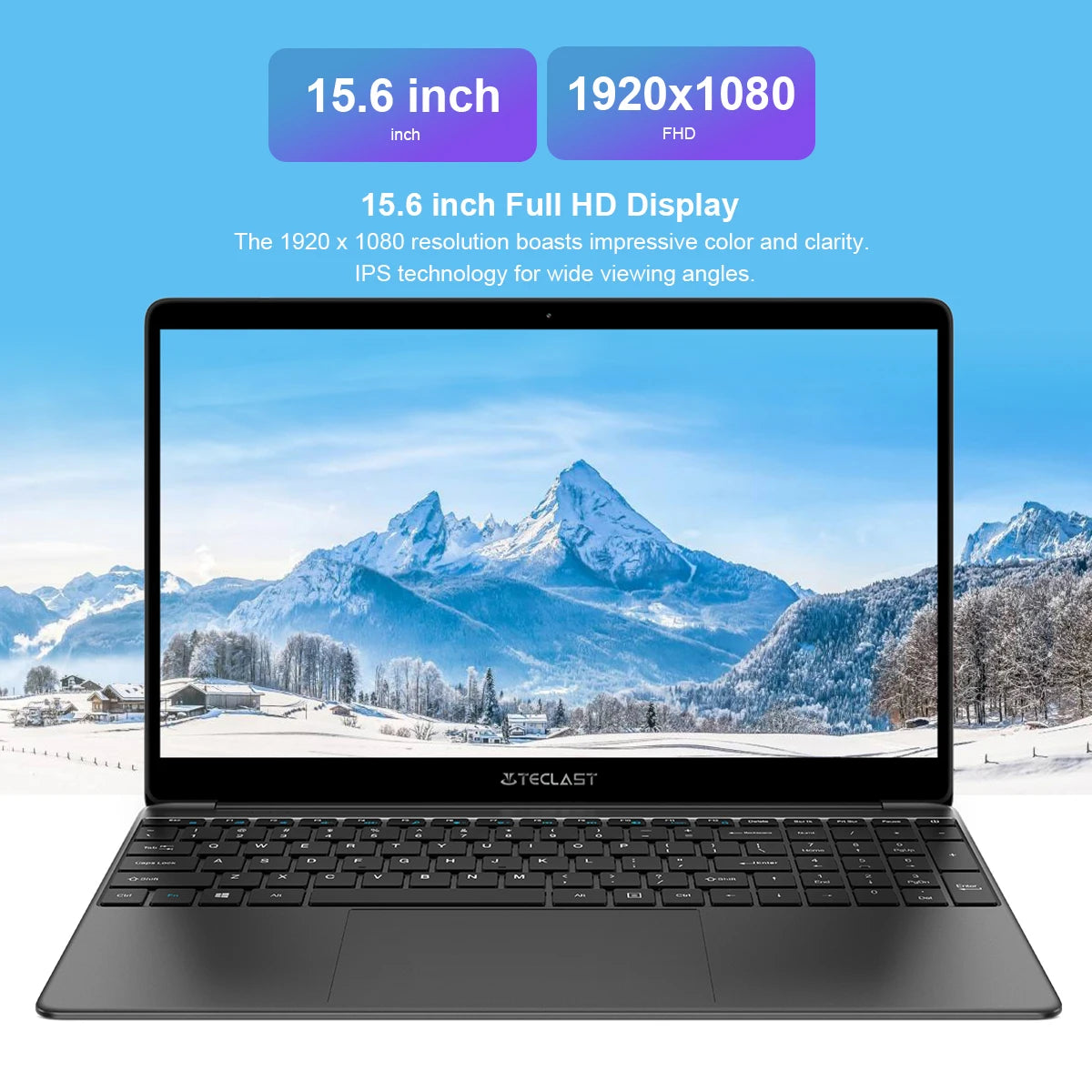 Teclast F15S laptop, 15,6 inch, 6GB/8GB RAM, 128GB ROM, Celeron J3455/N4020/N3350, Windows 10 OS, 1920x1080 IPS, UHD 500 GPU, Du