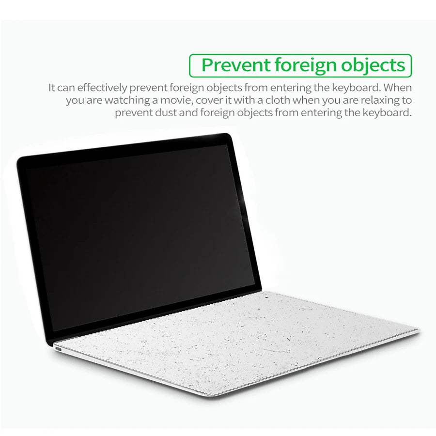 Notebook Palm Keyboard Blanket Cover Microfiber Dustproof Protective Film Laptop Screen Cleaning Cloth Macbook Pro