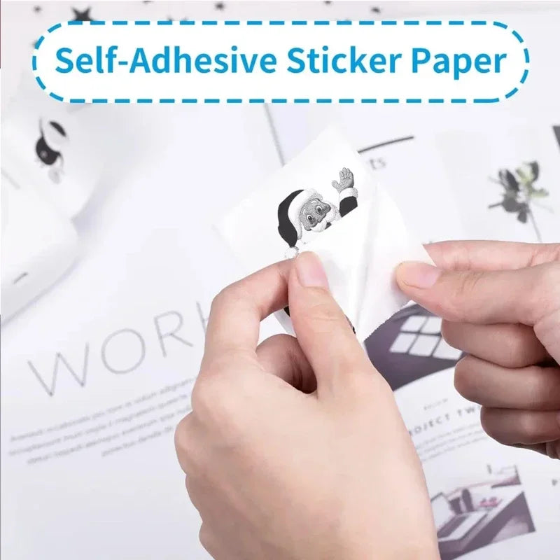 Thermal Paper MINI Printing Self-adhesive Label Sticker For Mini Printers Pose Machine Kid Camera Stickers 57mm Width Rolls