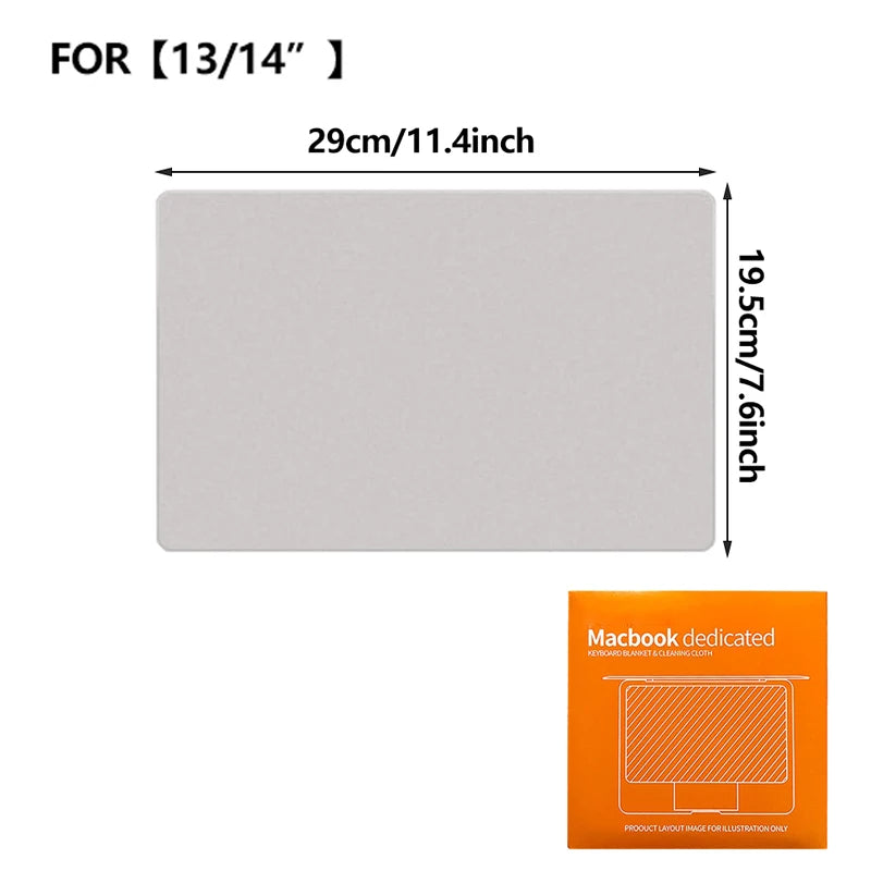 Laptop Screen Cleaner Microfiber Cover Keyboard Blanket Protective Film Cleaning Cloth For MacBook Pro 13/15/16 Inch
