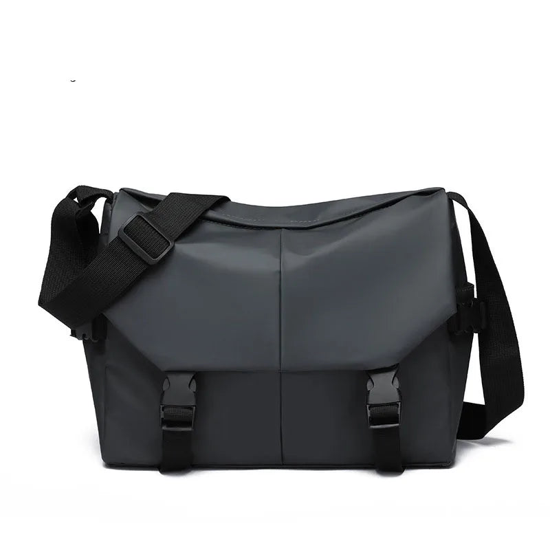 Men Motorcycle Cycling Messenger Bags Waterproof Big Crossbody Shoulder Bag Personalized Hip Hop Street Travel Cross Bag Male