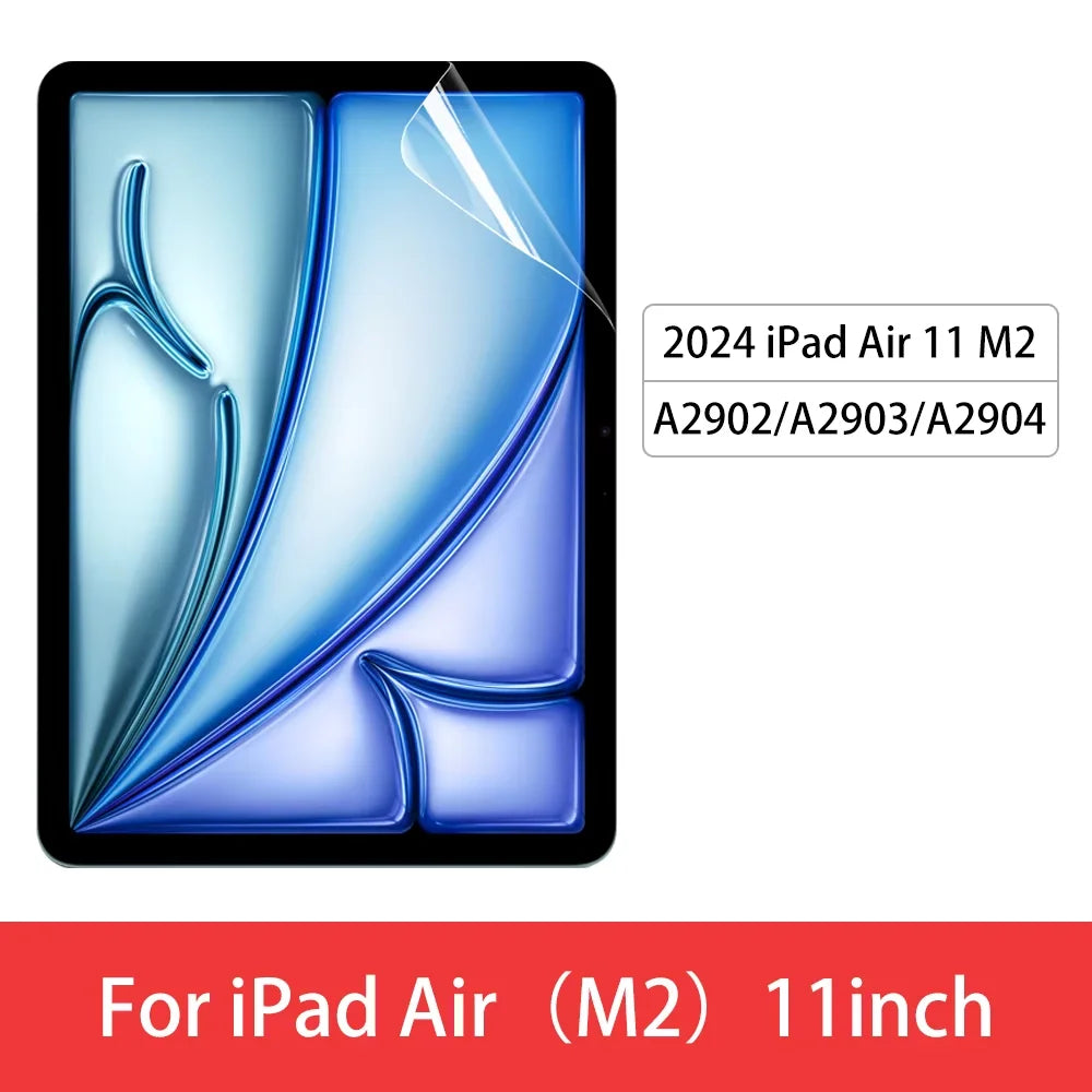 2pcs iPad Paper Feel Film for 2024 iPad Air 11/13 M2 Pro 11/13 M4 Screen Protector Matte PET Painting Write for iPad 10th Mini6