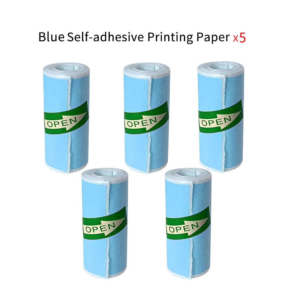 Mini Portable Printer Thermal Paper HD 57*25mm Universal Self-adhesive Roll Paper Label Sticker For Phone Printing Picture Photo