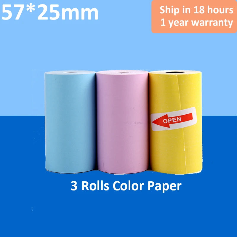 KGG Mini Portable Thermal Printer Paper Photo Pocket Thermal Printer Printing Wireless BT Connect Printers 200dpi Photo Lable