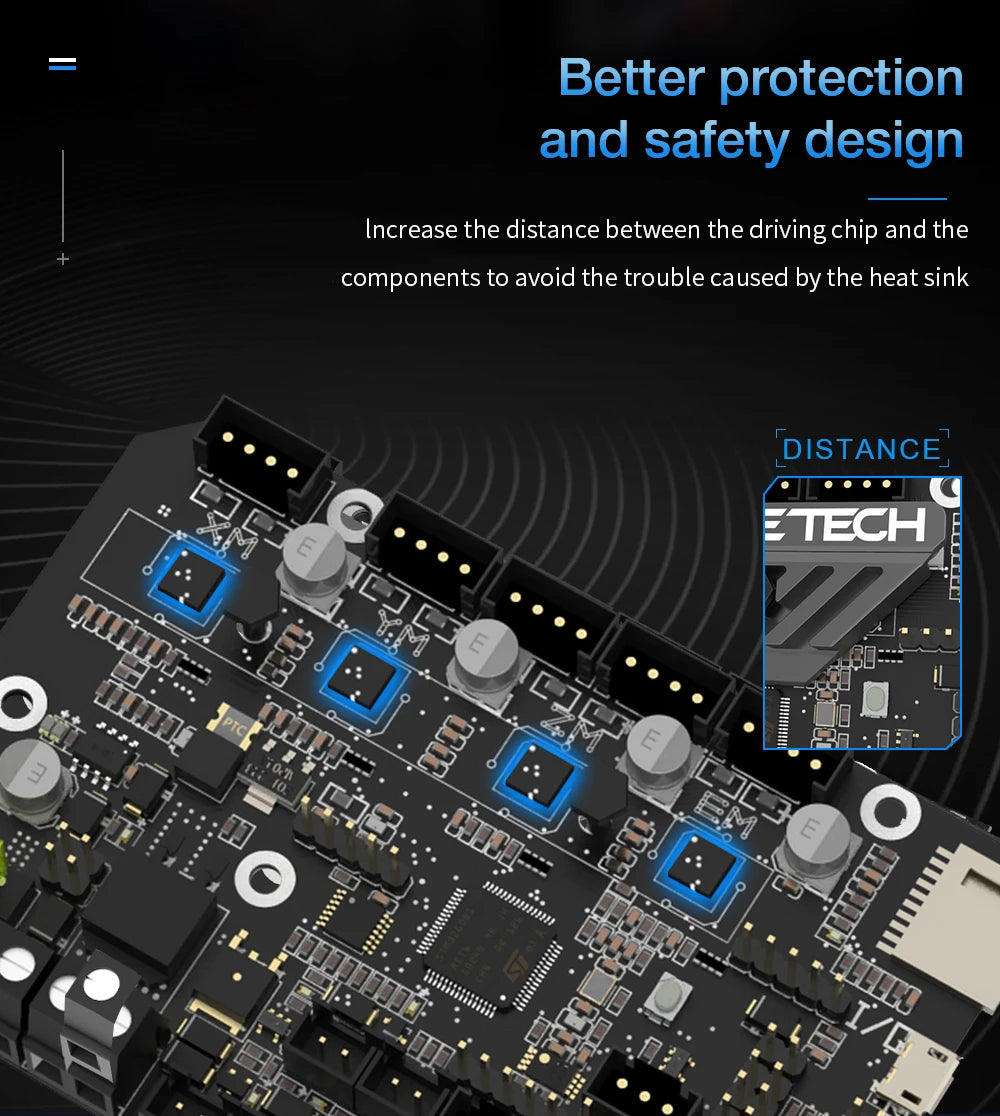 BIGTREETECH SKR MINI E3 V3.0 3D Motherboard MINI E3 V2 TMC2209 3D Printer Accessories For Ender 3 Upgrade BTT SKR V1.4 Turbo