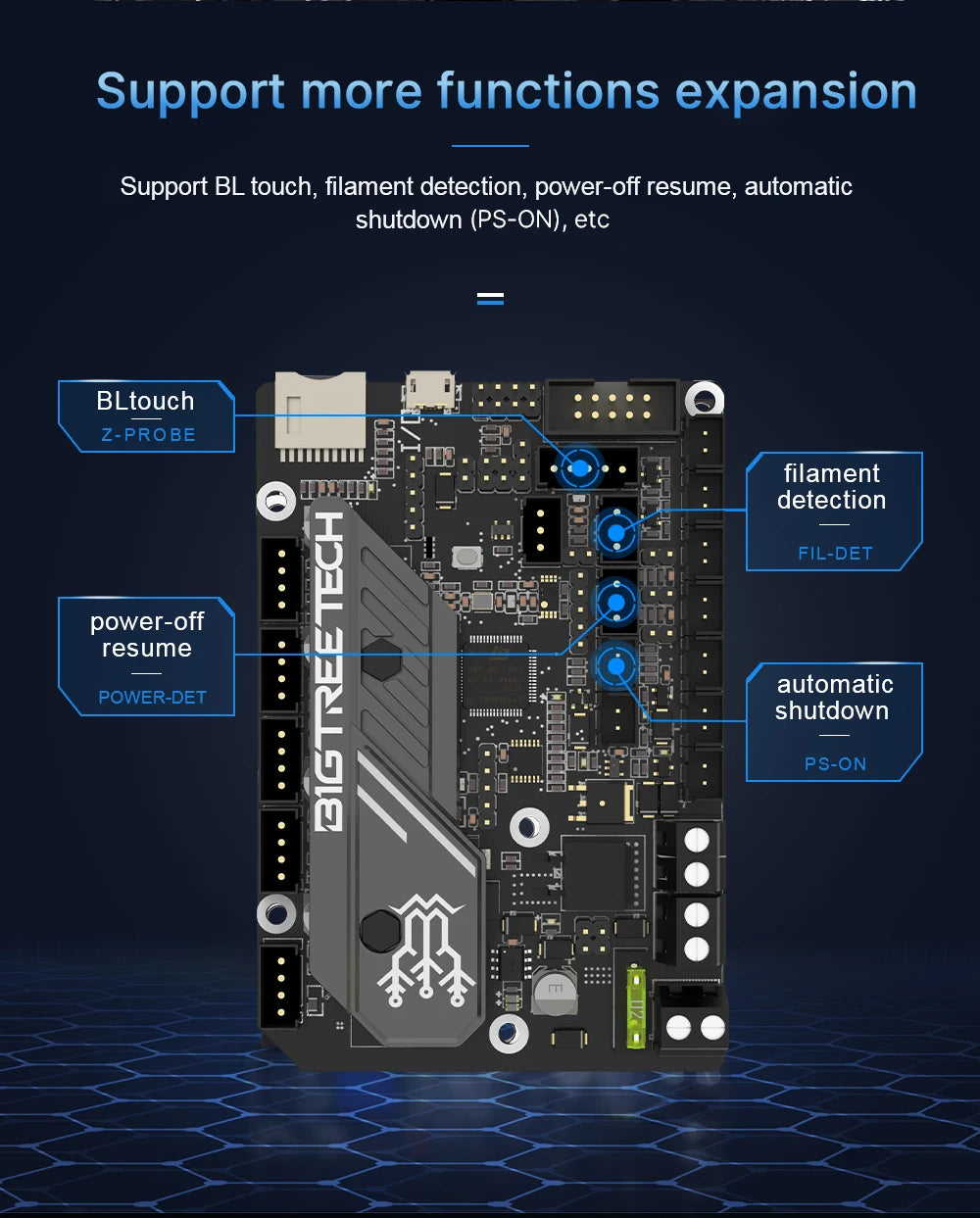 BIGTREETECH SKR MINI E3 V3.0 3D Motherboard MINI E3 V2 TMC2209 3D Printer Accessories For Ender 3 Upgrade BTT SKR V1.4 Turbo