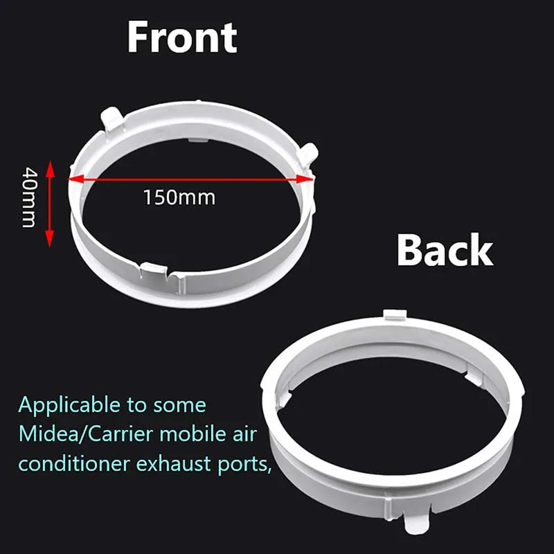 150mm Portable Replacement Air Conditioning Body Exhaust Duct Interface Pipe Connector Air Conditioner Accessoy Window Adaptor