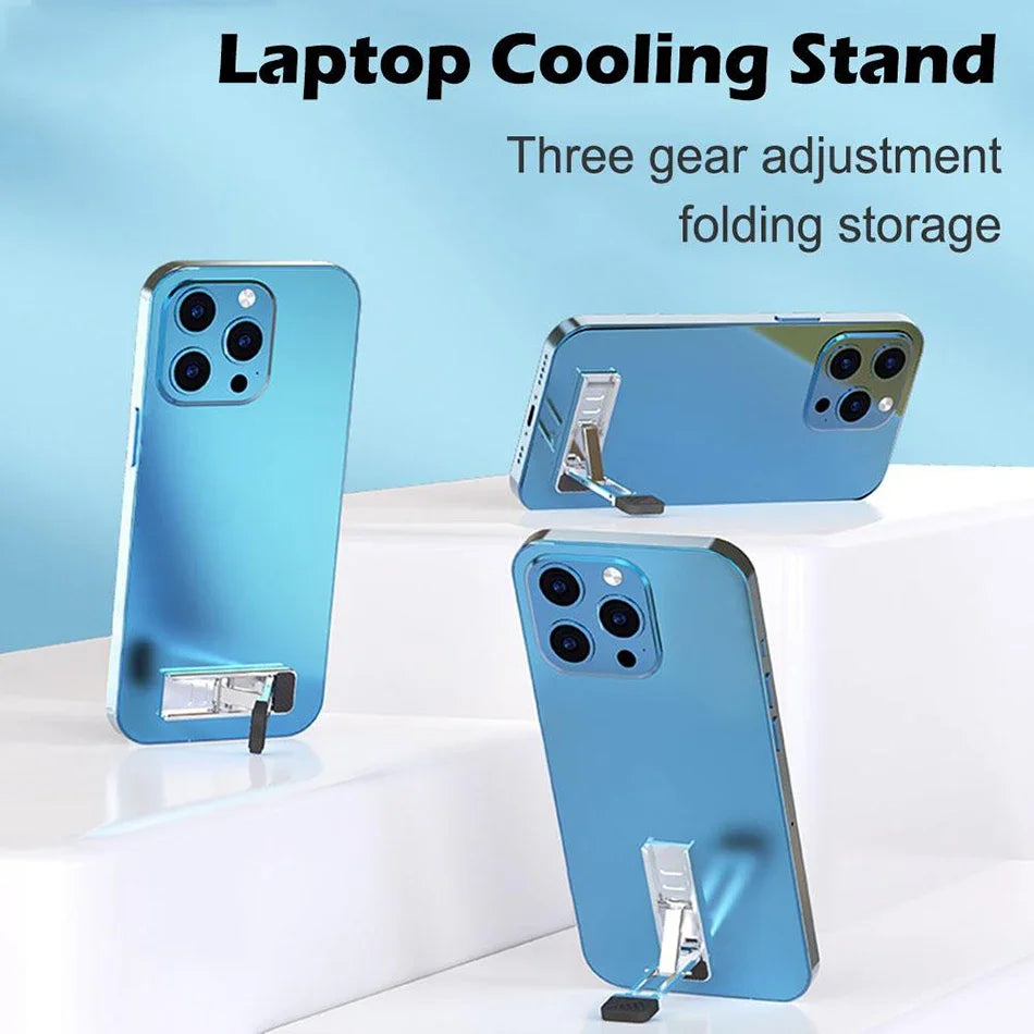 Laptop Stand Aluminum Alloy Mini Folding Holder 3 Height Adjustment Notebooks Bracket Accessories For Macbook Smart Phone