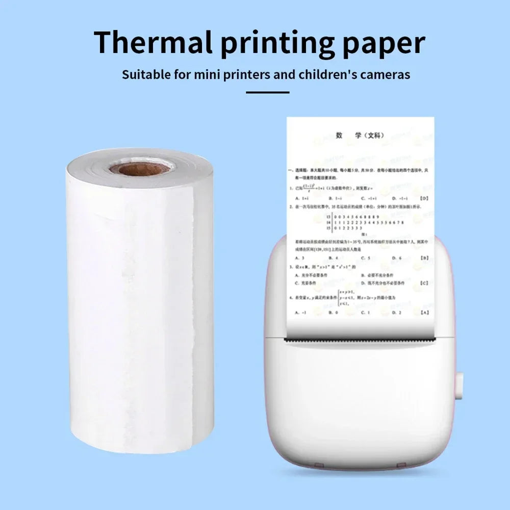 Thermal Paper MINI Printing Self-adhesive Label Sticker For Mini Printers Pose Machine Kid Camera Stickers 57mm Width Rolls