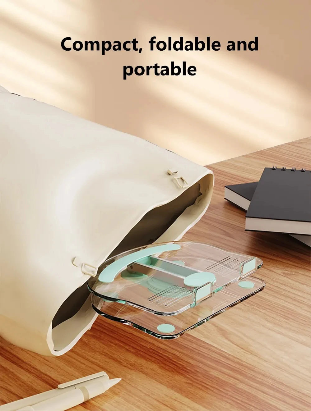 Transparent Rotating Stand Acrylic Plate Desktop Mobile Phone Tablet Universal Live Folding Adjustment Computer Support Stand
