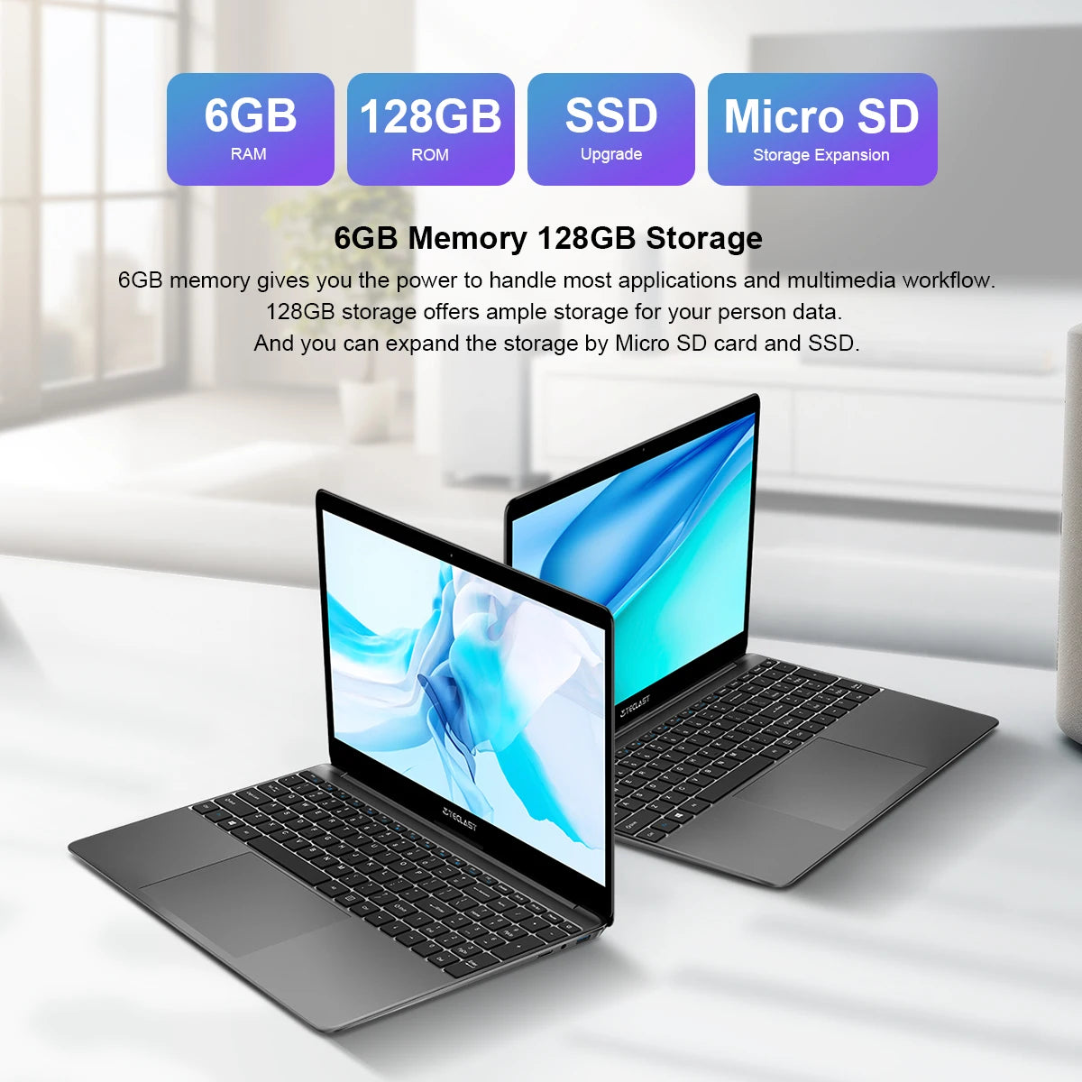Teclast F15S laptop, 15,6 inch, 6GB/8GB RAM, 128GB ROM, Celeron J3455/N4020/N3350, Windows 10 OS, 1920x1080 IPS, UHD 500 GPU, Du