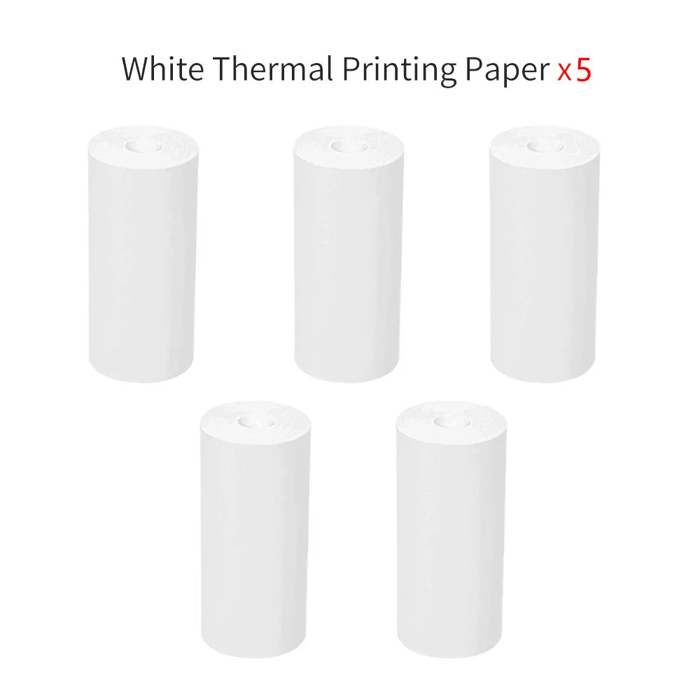 Mini Portable Printer Thermal Paper HD 57*25mm Universal Self-adhesive Roll Paper Label Sticker For Phone Printing Picture Photo