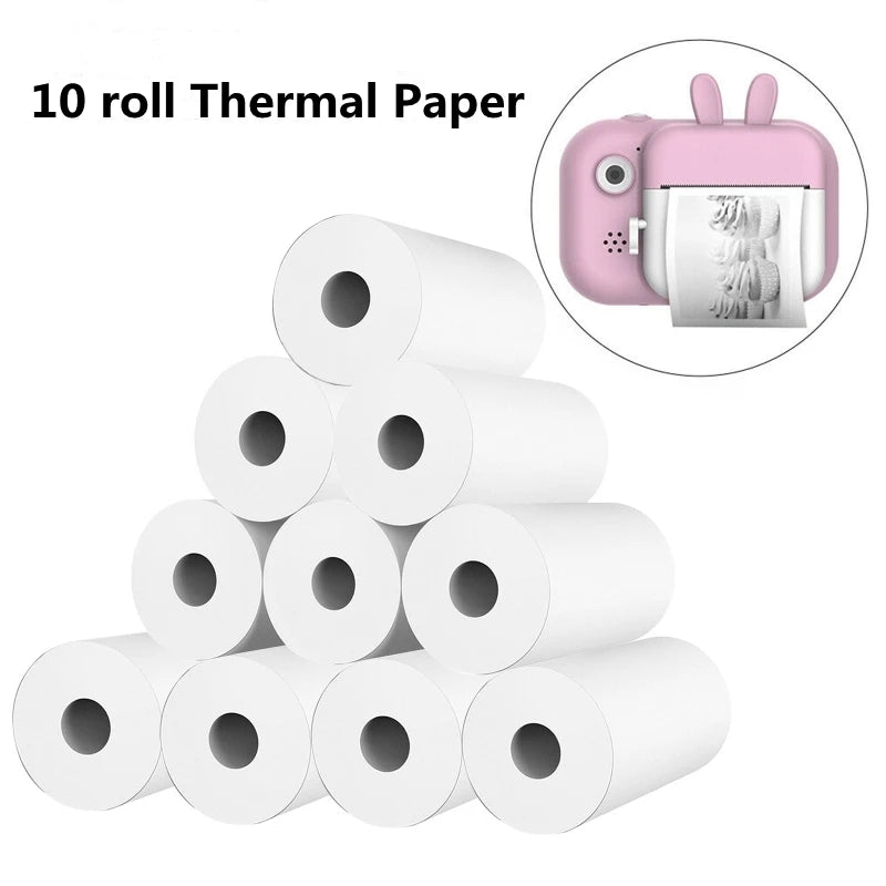 Thermal Paper MINI Printing Self-adhesive Label Sticker For Mini Printers Pose Machine Kid Camera Stickers 57mm Width Rolls