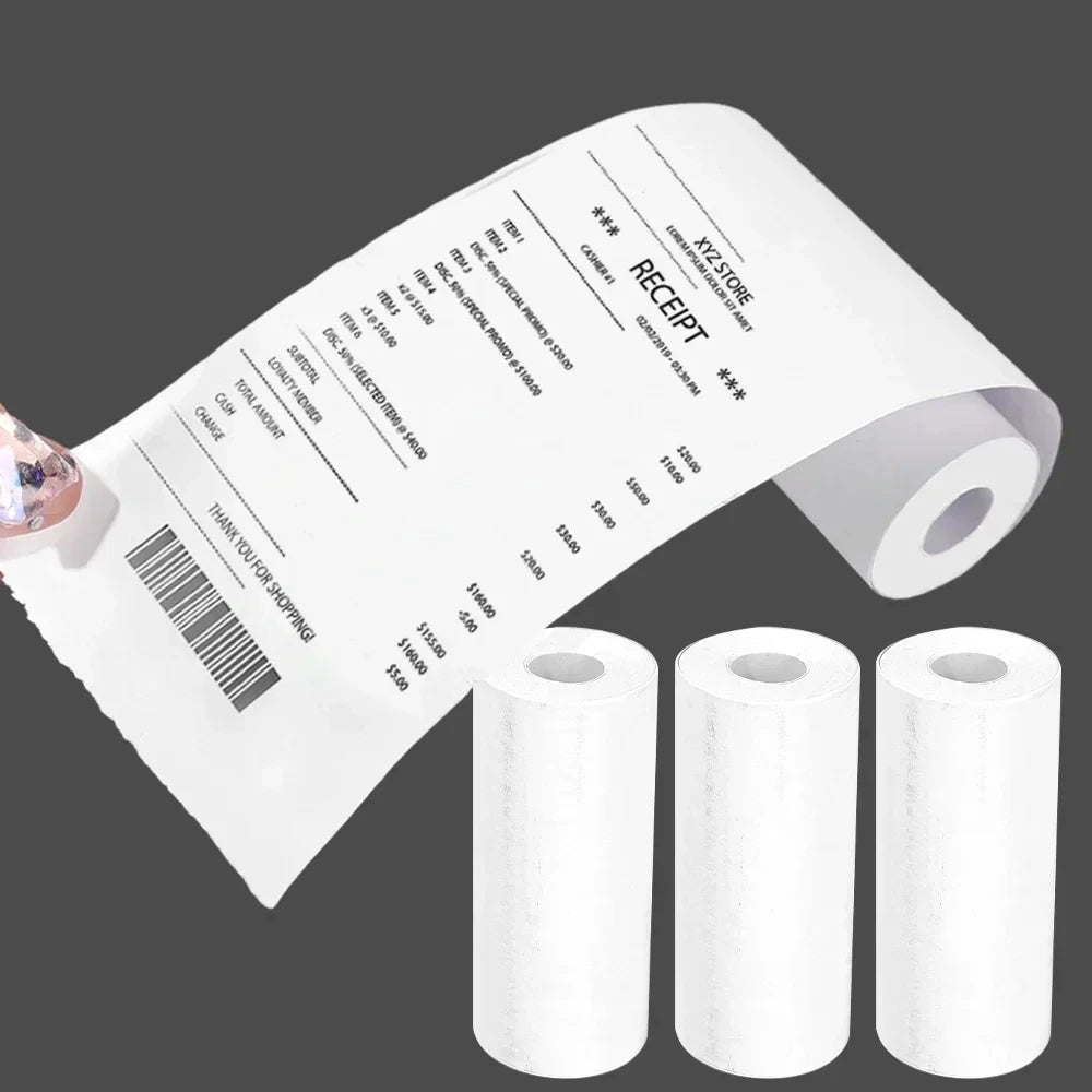 Thermal Paper MINI Printing Self-adhesive Label Sticker For Mini Printers Pose Machine Kid Camera Stickers 57mm Width Rolls