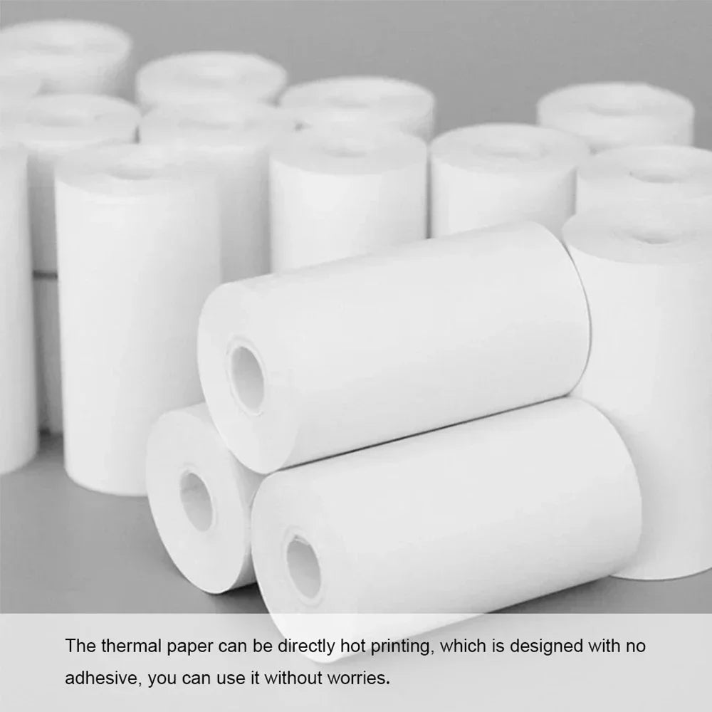 Thermal Paper MINI Printing Self-adhesive Label Sticker For Mini Printers Pose Machine Kid Camera Stickers 57mm Width Rolls