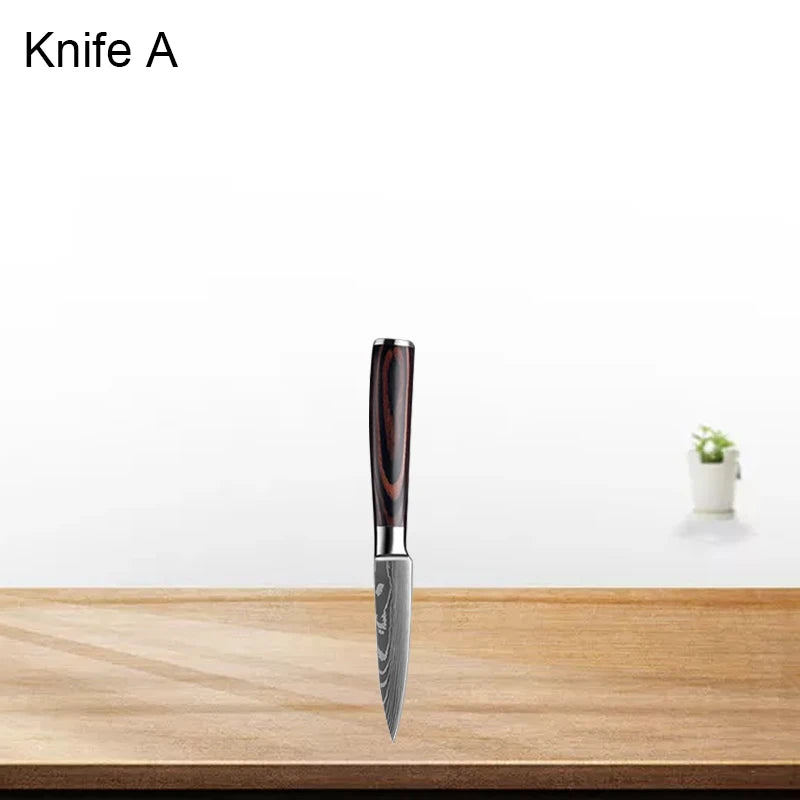 Professiona Japanese Chef Knife Kitchen Knives Santoku Slicing Utility Bread Meat Cleaver Butcher Stainless Steel Cooking Knife