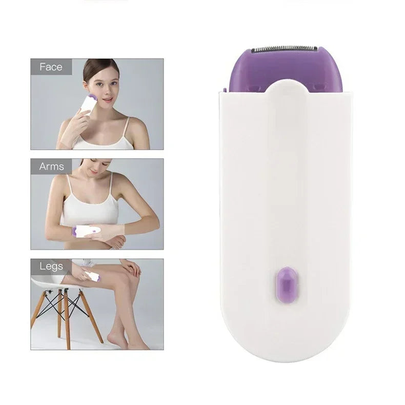Electric Epilator Electric Shaver Razor Mini Rechargeable Removes Painless Hair Removal Facial Epilator for Facial Body