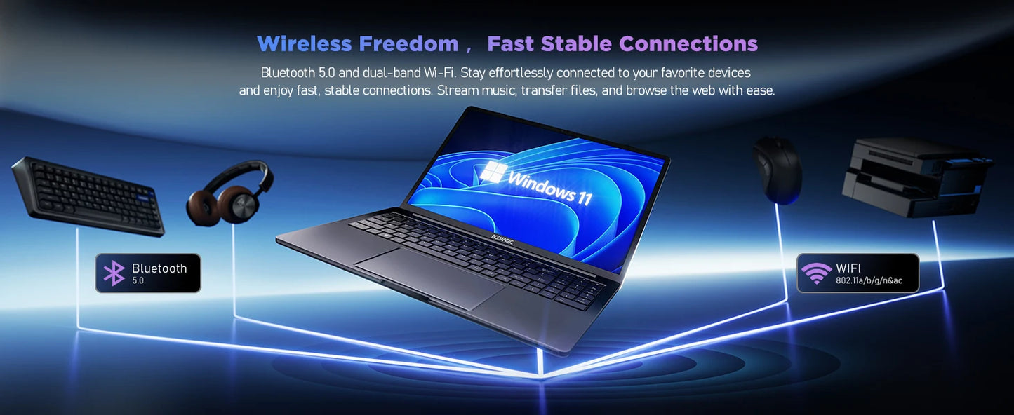 ACEMAGIC 16 "Ultra Slim Laptop 16GB RAM GB SSD Intel N95 Notebook Gamer 1920 * Office Study Computer PC Windows 11