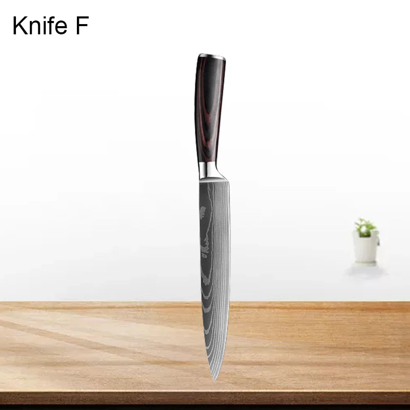 Professiona Japanese Chef Knife Kitchen Knives Santoku Slicing Utility Bread Meat Cleaver Butcher Stainless Steel Cooking Knife