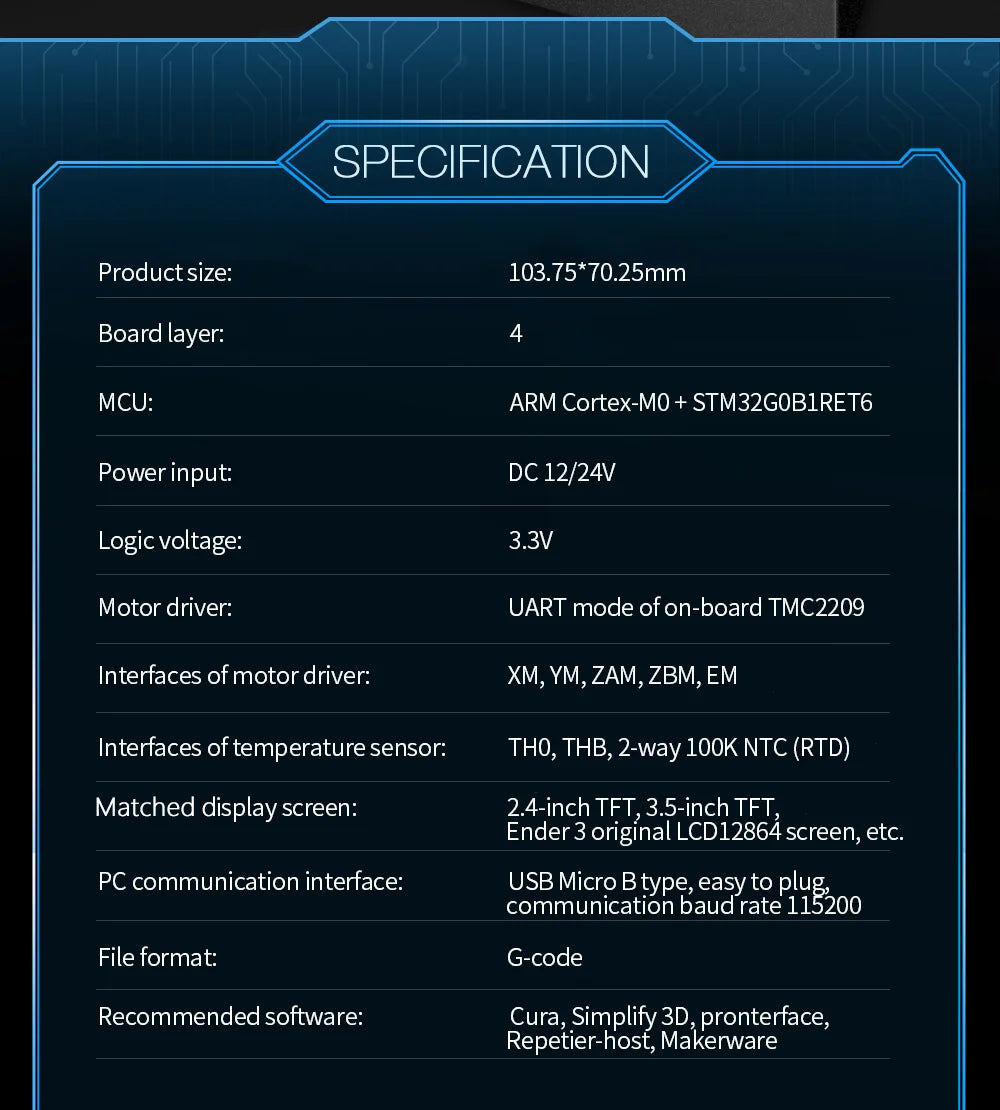 BIGTREETECH SKR MINI E3 V3.0 3D Motherboard MINI E3 V2 TMC2209 3D Printer Accessories For Ender 3 Upgrade BTT SKR V1.4 Turbo