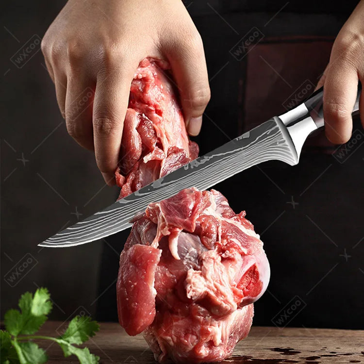 Professiona Japanese Chef Knife Kitchen Knives Santoku Slicing Utility Bread Meat Cleaver Butcher Stainless Steel Cooking Knife