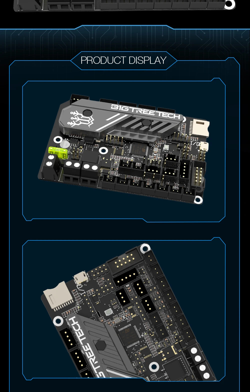 BIGTREETECH SKR MINI E3 V3.0 3D Motherboard MINI E3 V2 TMC2209 3D Printer Accessories For Ender 3 Upgrade BTT SKR V1.4 Turbo