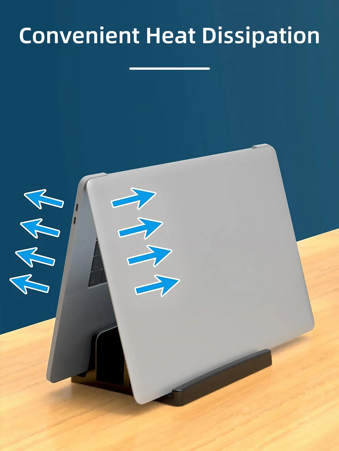 Vertical Laptop Stand Plastic Portable Tablet/Macbook/Phone Holder Adjustable Desktop Notebook Dock Space Save Tablet Accessory