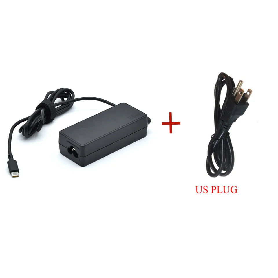 NEW 20v3.25a 65w Type-c Power Adapter Laptop Charger for Lenovo Thinkpad X1 Carbon X270 X280 T580 P51s P52s E480 E470 S2