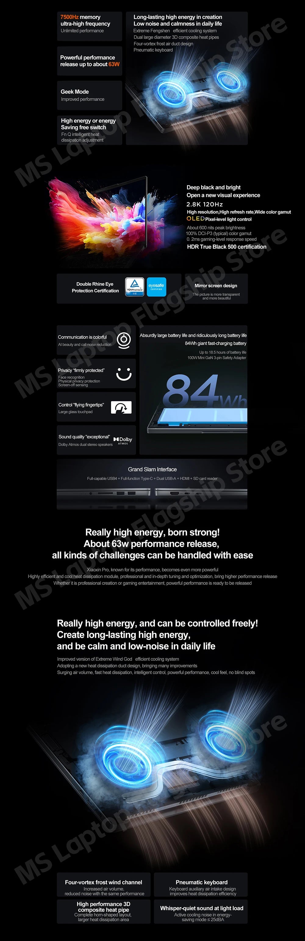 【TOP 1】Lenovo Xiaoxin Pro 14 8745/8845 24G/32G+1T 14inch 2.8K OLED 120Hz Screen