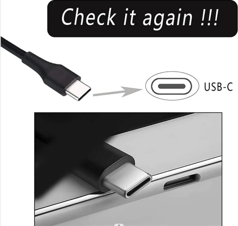 NEW 20v3.25a 65w Type-c Power Adapter Laptop Charger for Lenovo Thinkpad X1 Carbon X270 X280 T580 P51s P52s E480 E470 S2