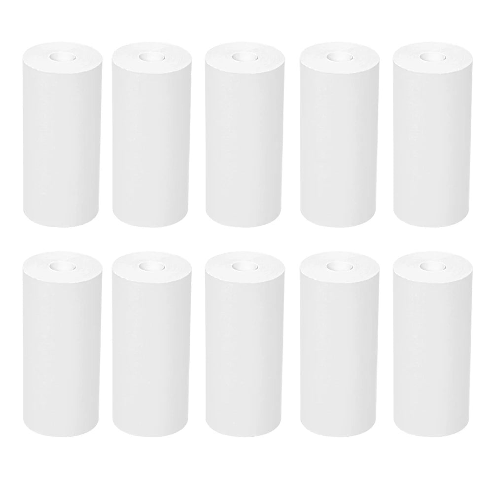 HD Mini Printer Thermal Paper 57*25MM Self-adhesive Roll Paper Label Sticker Photo Inkless Printing Portable Printer Color Paper