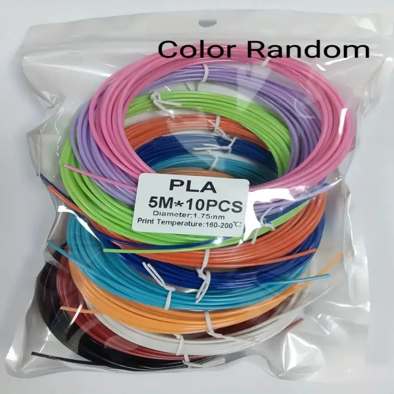 30 Colors 3D Pen Filament 1.75mm PLA, Each Color 16.4 Feet(5m), Total 492 Feet (150m) 3D Pen Filament Refills, Random Color