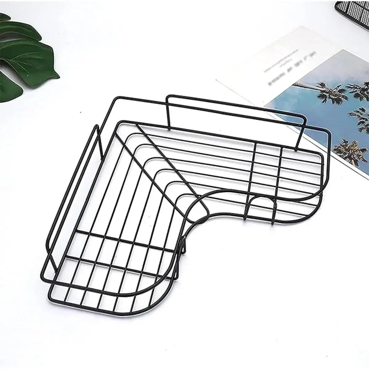 Bathroom Shelf Shower Shelf Shampoo Storage Shelf Kitchen Spice Corner Shelf No Punch Wall - Mounted Shelf Bathroom Accessories
