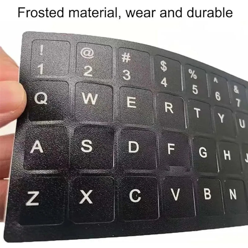 Wear-resistant Keyboard Stickers Spanish/English/Italian/Korean Letter Replacement For Laptop PC