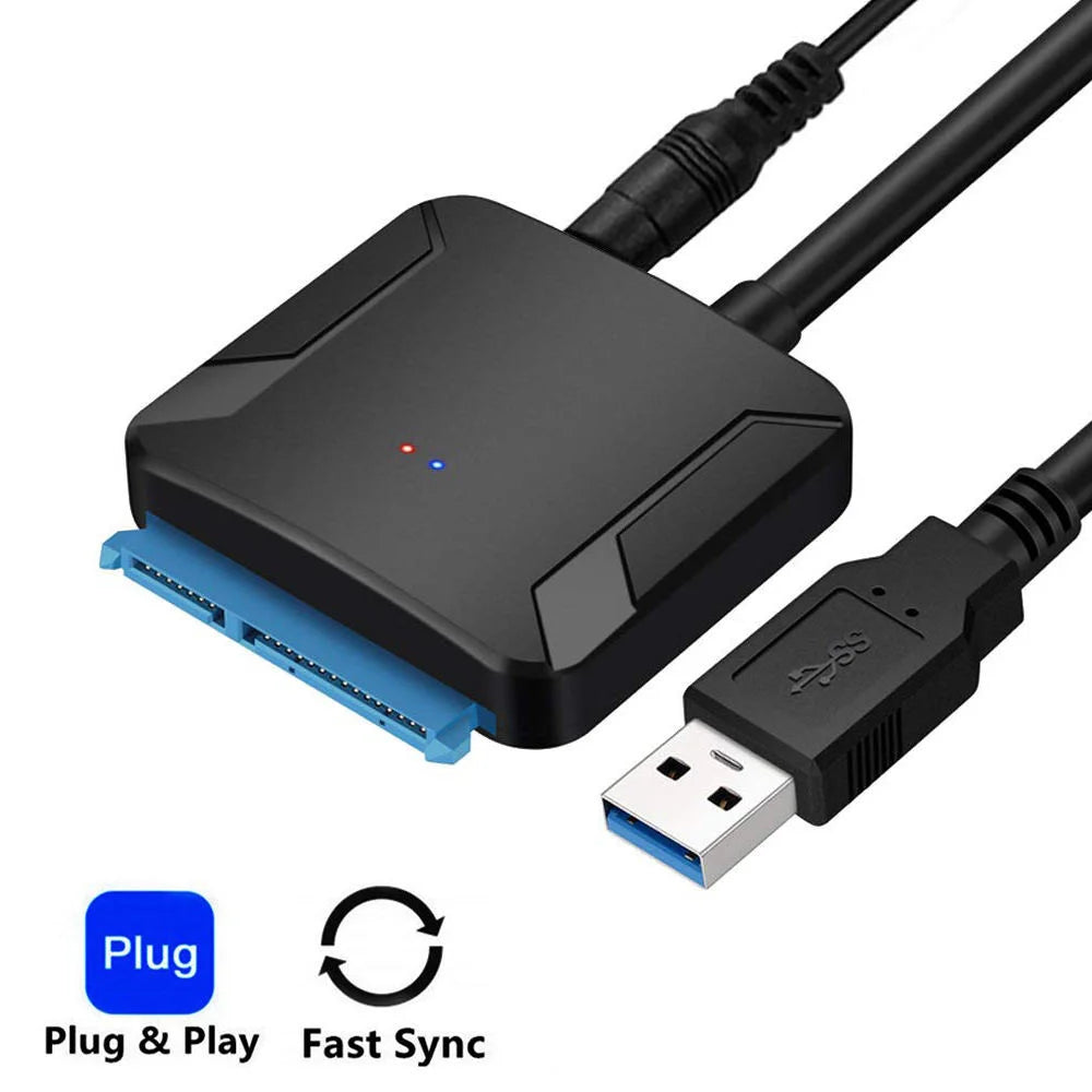 New Style For 2.5” 3.5” SATA SSD & HDD Laptop Hard Disk Drive DVD CD-ROM DVD-ROM USB 3.0 to SATA Adapter Converter Cable 5Gbps